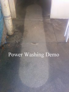 power washing concrete 